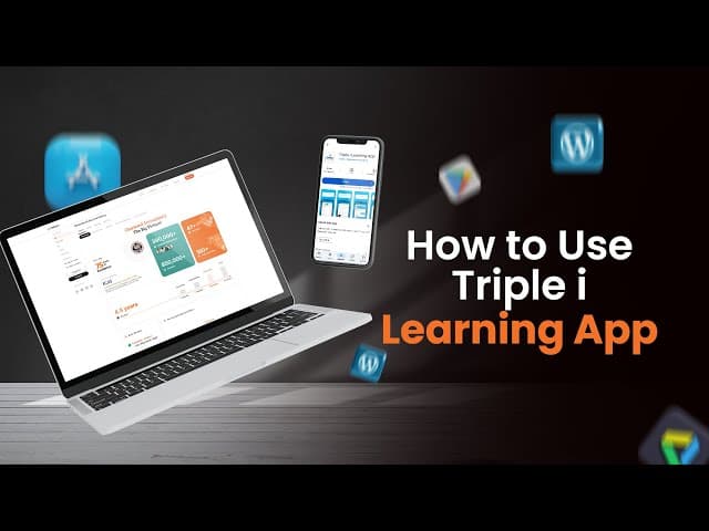 How to use Triple i Learning App.