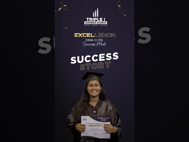 🎥 Gerlin Mary Sam on Her CS Executive Success at EXCELLENCIA 2K24! 🌟