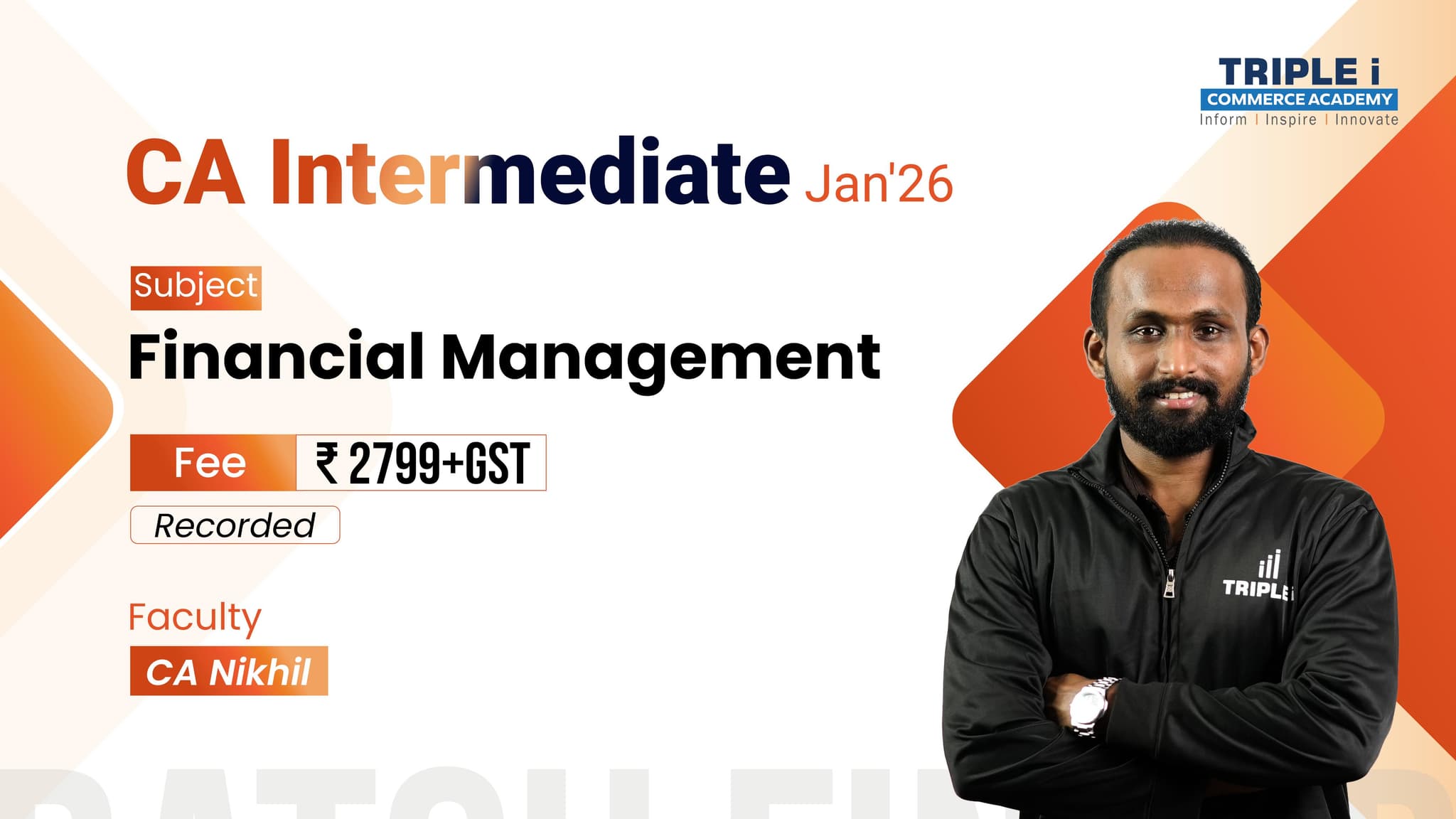 Course thumbnail for FM -CA Intermediate Jan'26- CA Nikhil 
