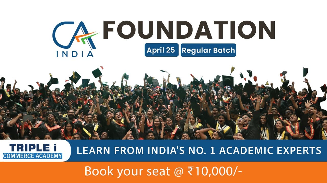 Course thumbnail for CA Foundation Trivandrum May 25 B1