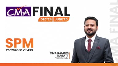 Course thumbnail for CMA Final - SPM - Paper 20A