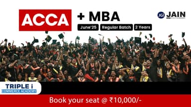 Course thumbnail for ACCA + MBA Trivandrum Jun 25 (Jain)B1