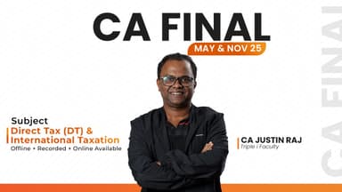 Course thumbnail for CA Final Direct Tax (DT)-May&Nov25.