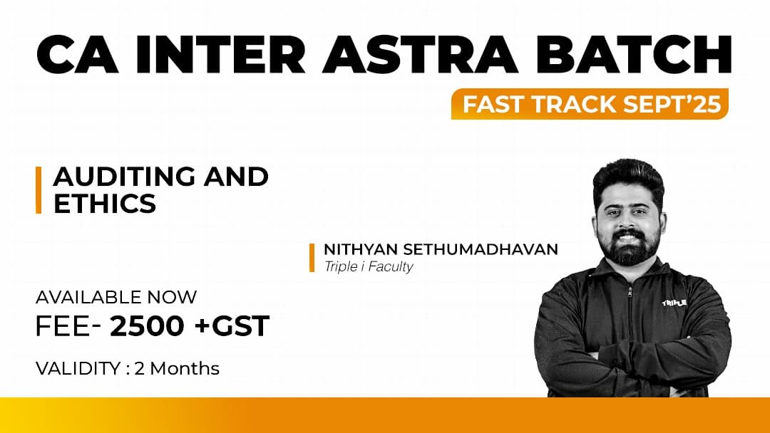 Course thumbnail for CA Inter Fastrack Batch Auditing - Sep'25