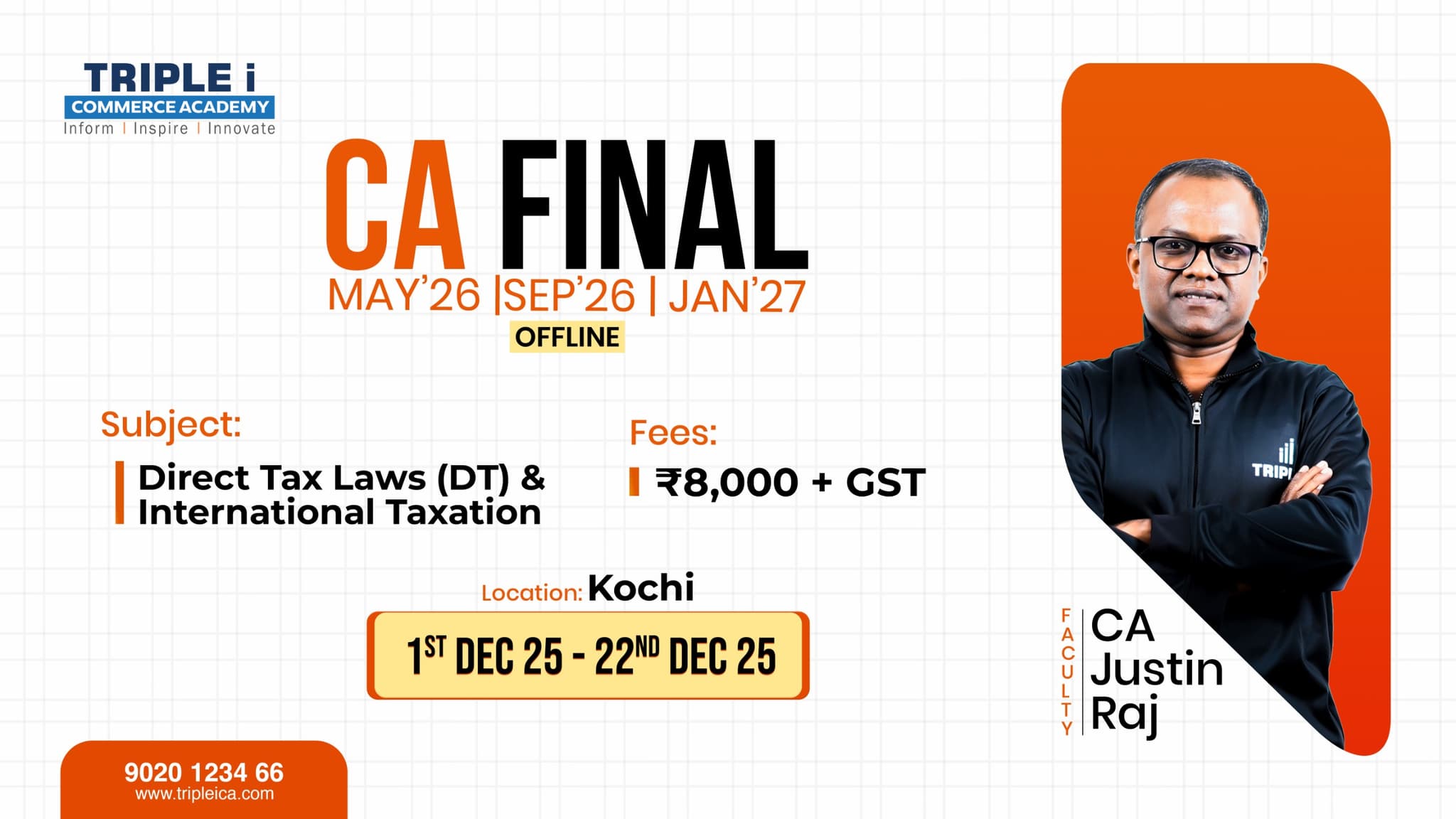 Course thumbnail for CA Final DT - Jan'27 Offline