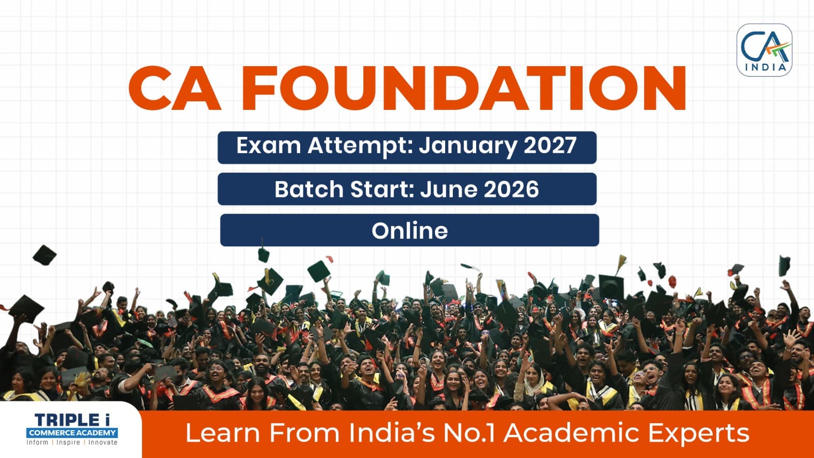 Course thumbnail for CA Foundation Online Jun 26
